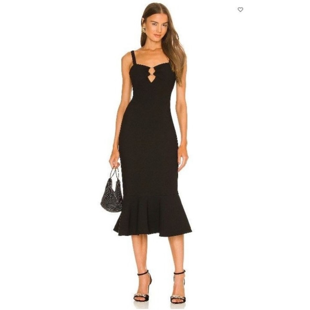 Likely Tia Peplum Hem Midi Dress